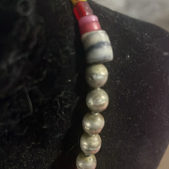 Antique Venetian Chevron Old African trade bead Necklace - Picture 6 of 8